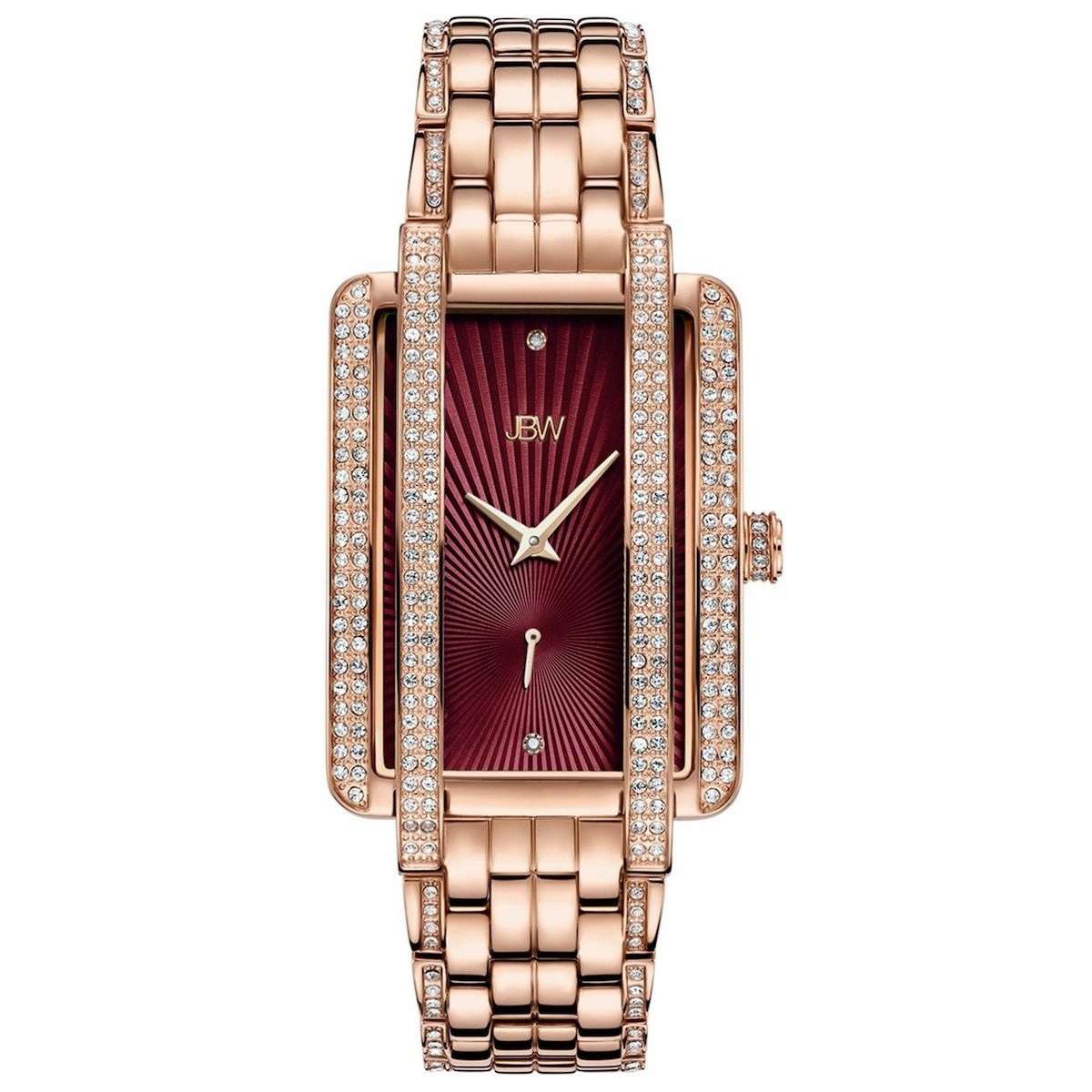 **real diamonds** R12,999.00 JBW WOMEN`S DIAMOND AND 18k ROSE GOLD pl. MINK WATCH BRAND NEW IN BOX