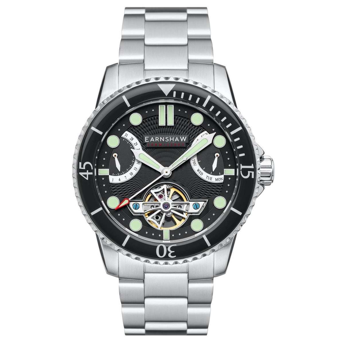 LOOK!! rip: R14,200.00 THOMAS EARNSHAW JERVIS DUAL RETROGRADE CALENDAR AUTOMATIC OPEN HEART Watch