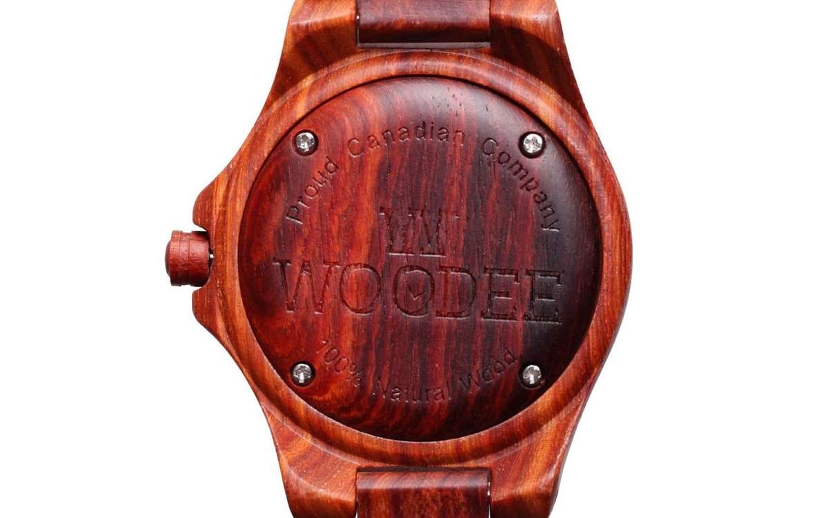 Retail: R2,499.00 WOODEE ® Unisex 40mm Natural Dark Wood WOOF Edition Watch BRAND NEW