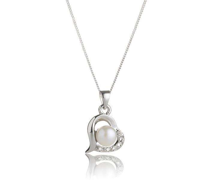R30 courier! R1650.00 LONDON JEWELLERS Swarovski Elements Pearl Love Pendant and Pearl Stud Earrings