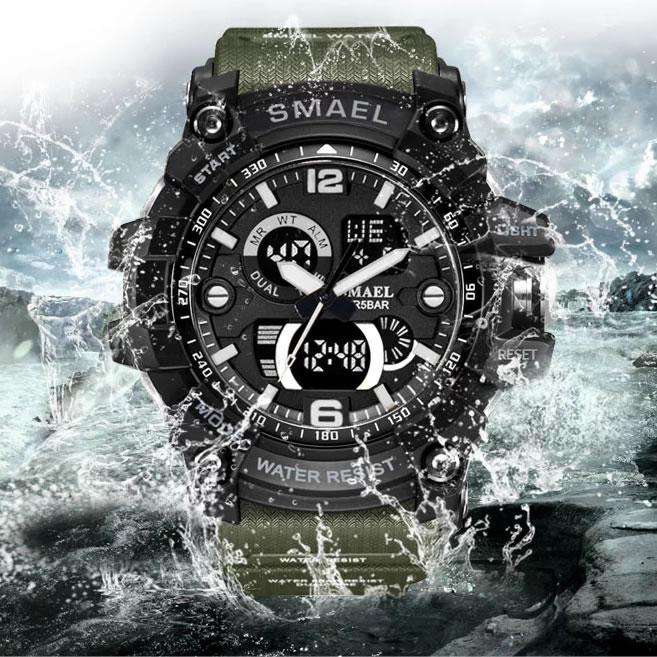 SMAEL Men`s SHOCK PROOF Multifunction Orange Watch WATER RESISTANT **BRAND NEW**
