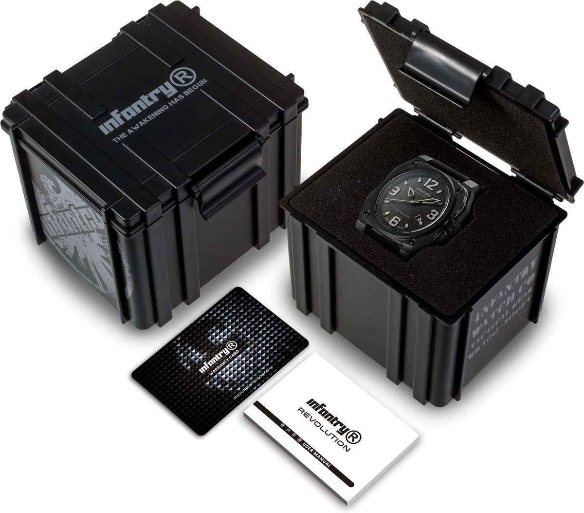 Infantry Revolution Men's REVO Chronograph Master Pilot Watch