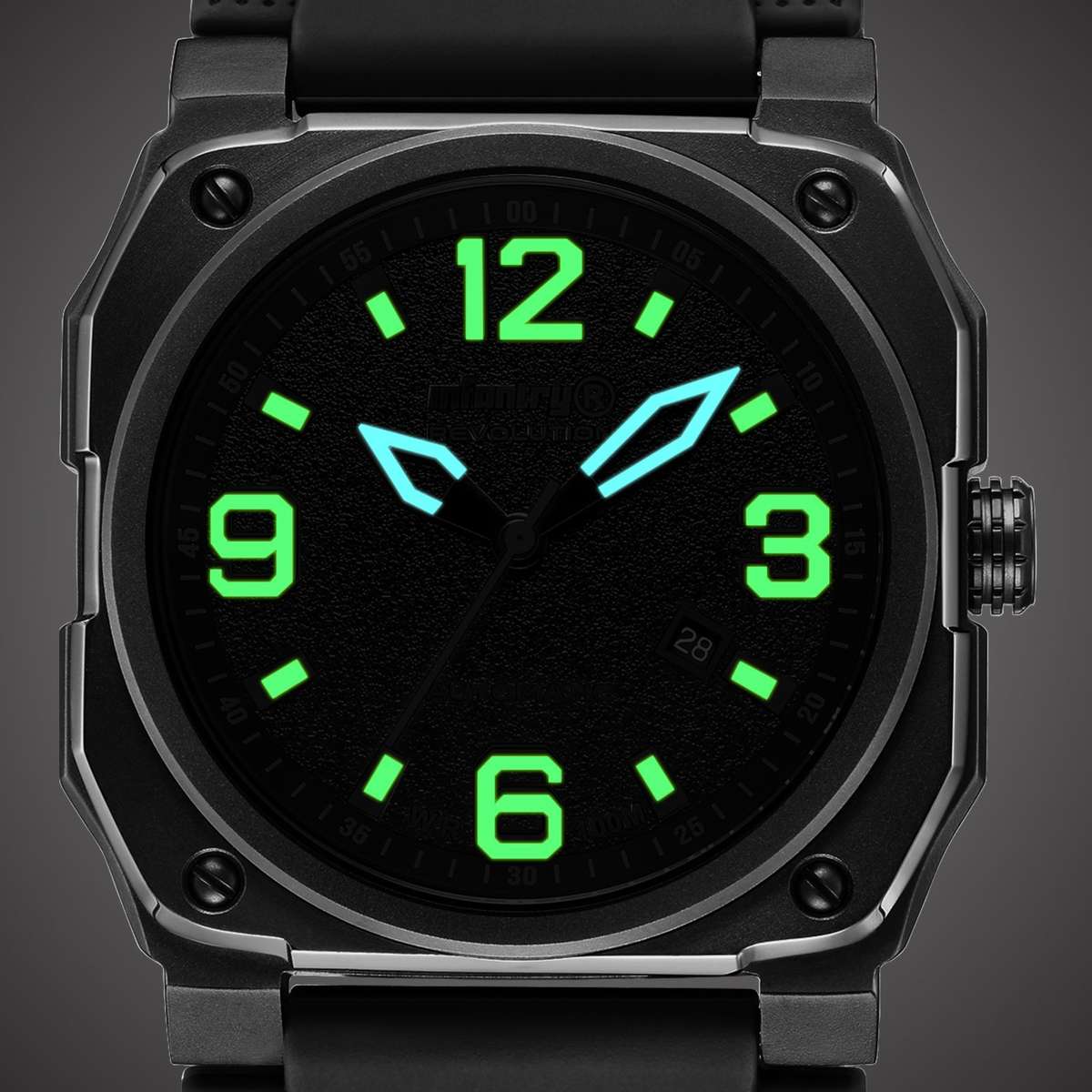 Infantry Revolution Men's REVO AUTOMATIC GHOST LAMBO GREEN INR-X1-AT Watch