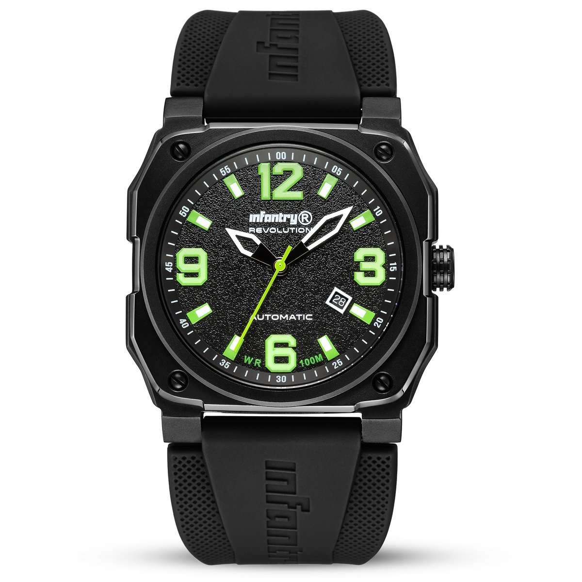 INFANTRY MENS REVO AUTOMATIC GHOST LAMBO GREEN INR-X1-AT Watch