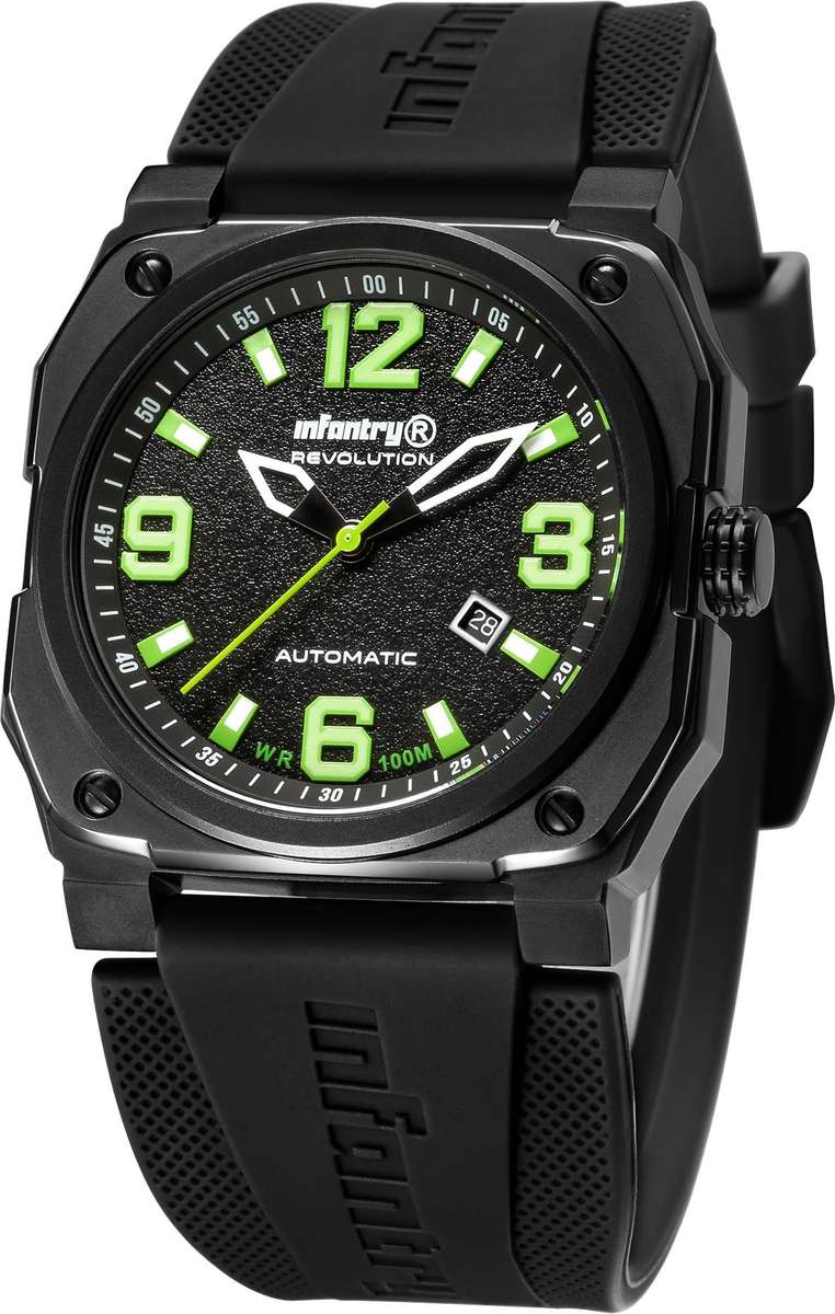 INFANTRY MENS REVO AUTOMATIC GHOST LAMBO GREEN INR-X1-AT Watch