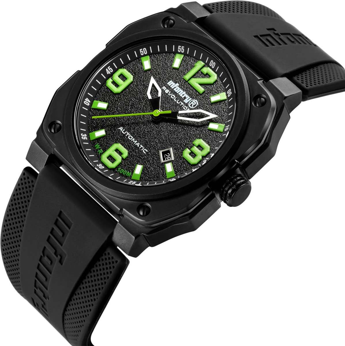 INFANTRY MENS REVO AUTOMATIC GHOST LAMBO GREEN INR-X1-AT Watch