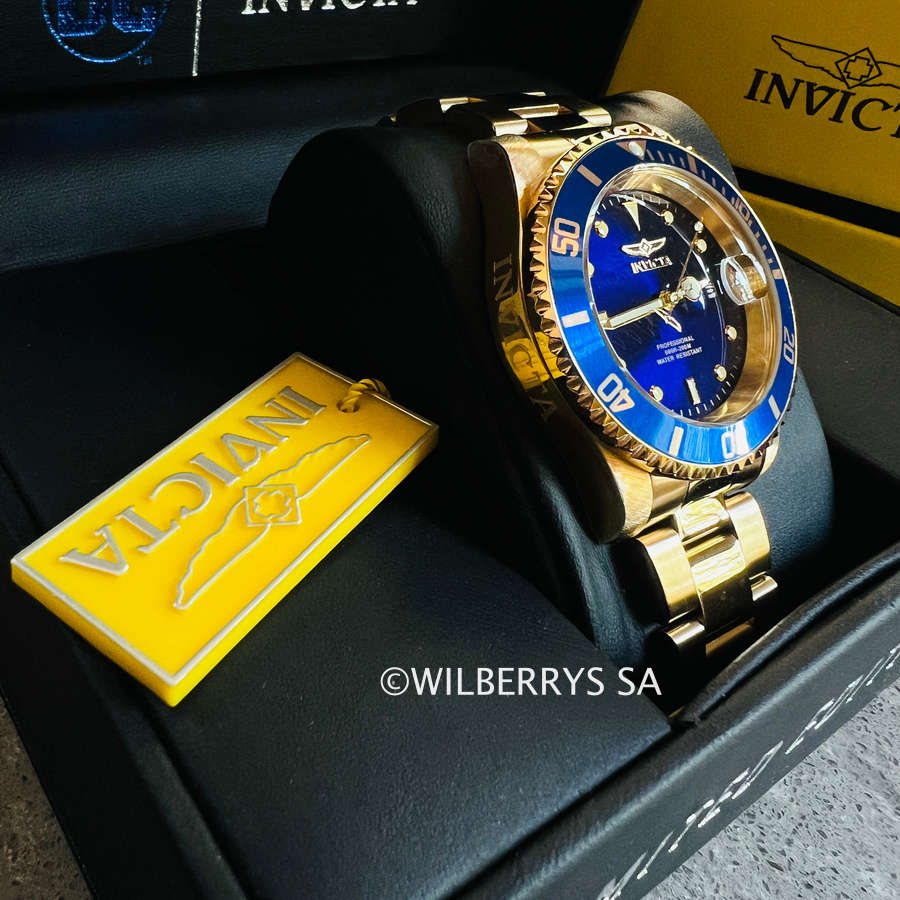 LOOK!! rrp R6,999.00 INVICTA® Mens SEA URCHIN 41mm Full Gold pl Watch BRAND NEW