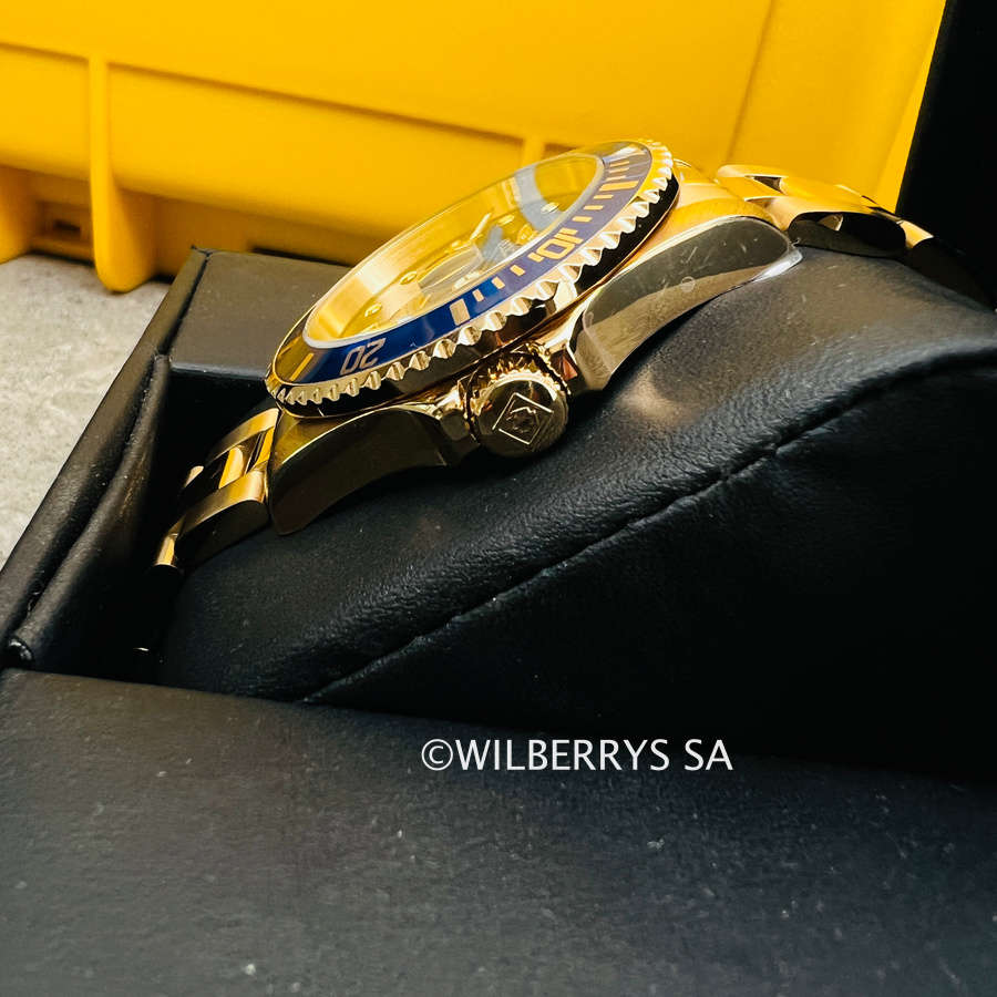 LOOK!! rrp R6,999.00 INVICTA® Mens SEA URCHIN 41mm Full Gold pl Watch BRAND NEW