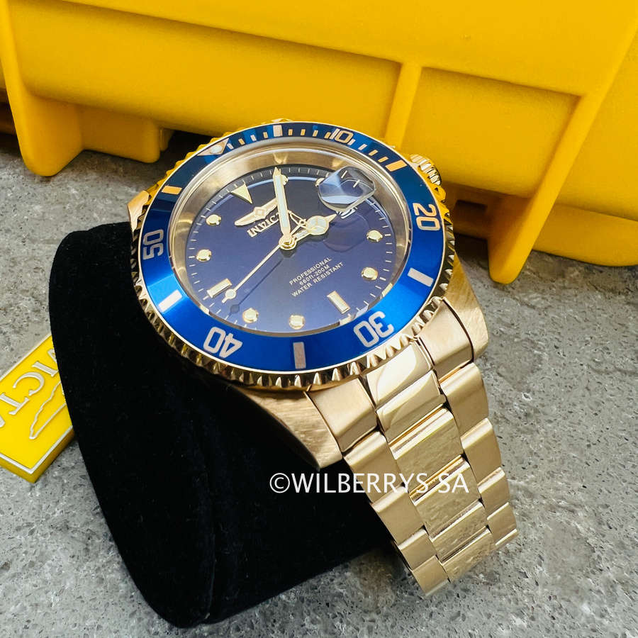 LOOK!! rrp R6,999.00 INVICTA® Mens SEA URCHIN 41mm Full Gold pl Watch BRAND NEW
