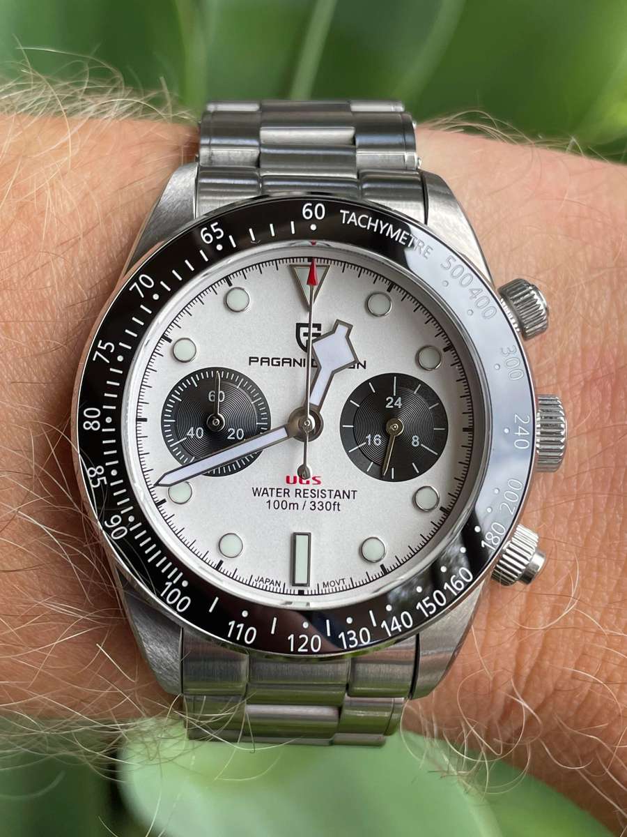 must see!! R5,900.00 PAGANI DESIGN BLACK BAY SPORT PANDA Chronograph Men`s 100M Watch 40MM NEW!!