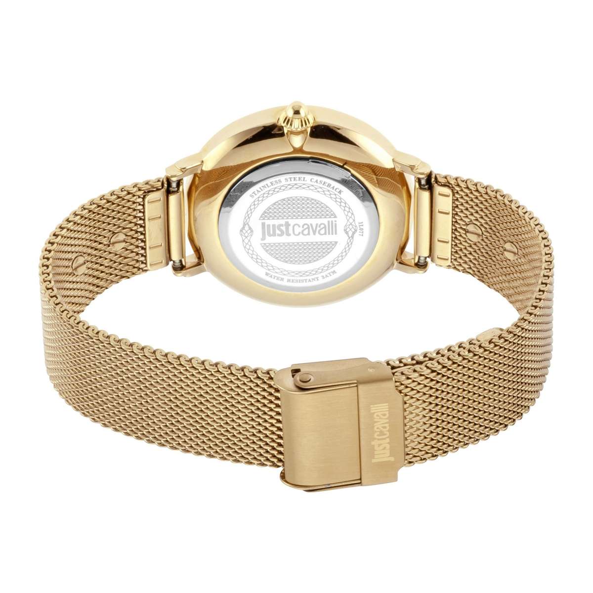 omg!!*** R7,000.00 ROBERO CAVALLI Women`s Animalistic Milanese Gold Studded Watch GENUINE