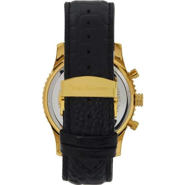 Retail: R9,500.00 Krug-Baumen Men`s Air Traveller 46mm Diamond Black Edition Watch BRAND NEW