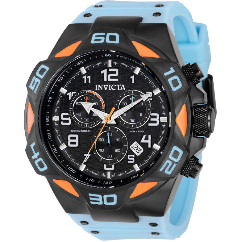 incredible!! Retail: R8,999.00 INVICTA Men`s CARBON DIAL COALITION X-FORCE BLUE ORANGE BLACK CHRONEW