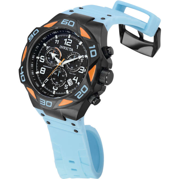 incredible!! Retail: R8,999.00 INVICTA Men`s CARBON DIAL COALITION X-FORCE BLUE ORANGE BLACK CHRONEW