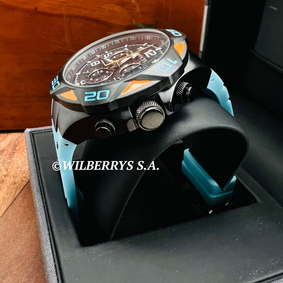 incredible!! Retail: R8,999.00 INVICTA Men`s CARBON DIAL COALITION X-FORCE BLUE ORANGE BLACK CHRONEW