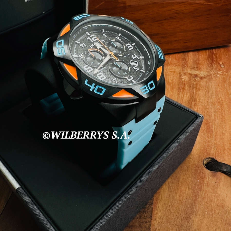 incredible!! Retail: R8,999.00 INVICTA Men`s CARBON DIAL COALITION X-FORCE BLUE ORANGE BLACK CHRONEW
