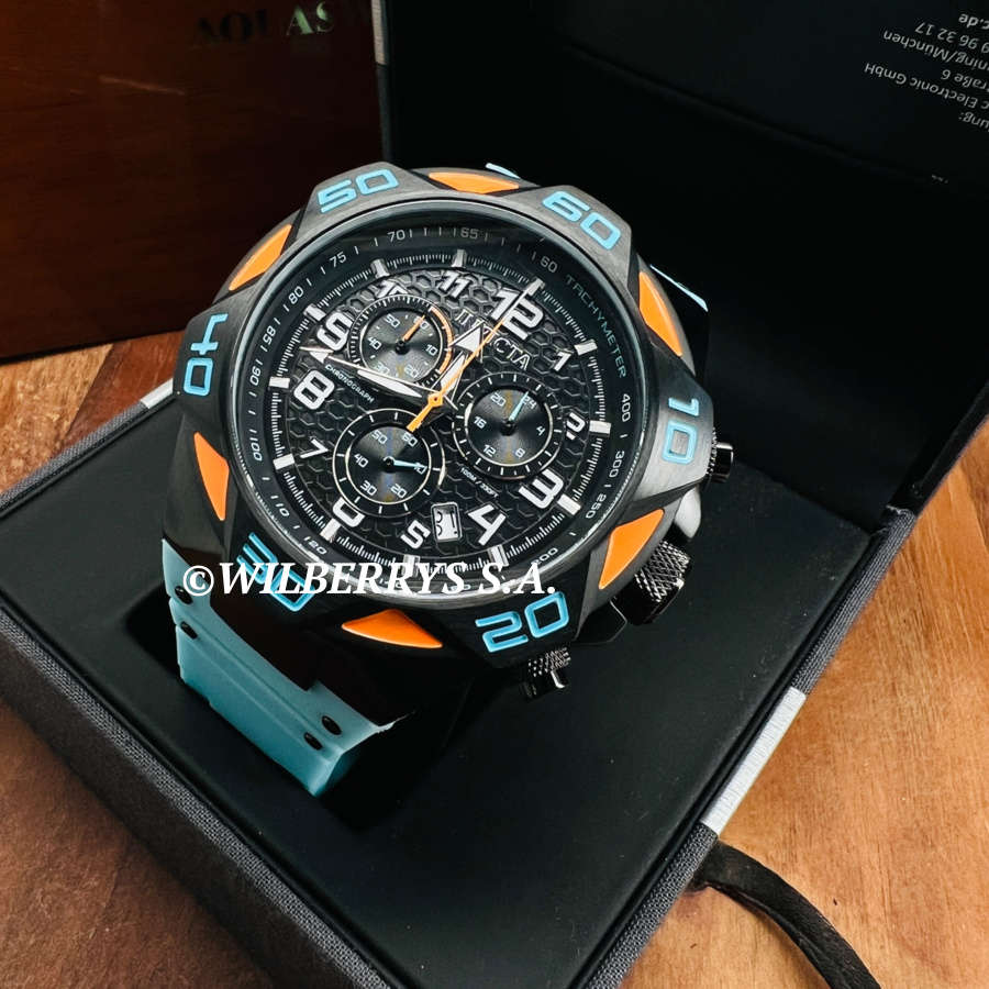 incredible!! Retail: R8,999.00 INVICTA Men`s CARBON DIAL COALITION X-FORCE BLUE ORANGE BLACK CHRONEW