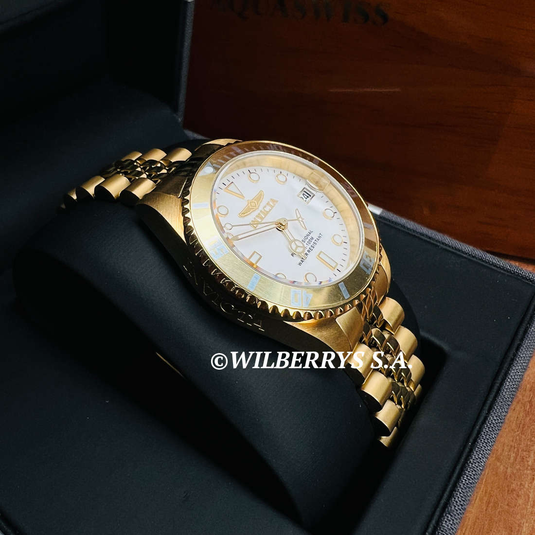 **beautiful** R5,999.00 INVICTA Women`s Pro Diver Lady 34mm 100m Jubilee Gold Tone Watch NEW