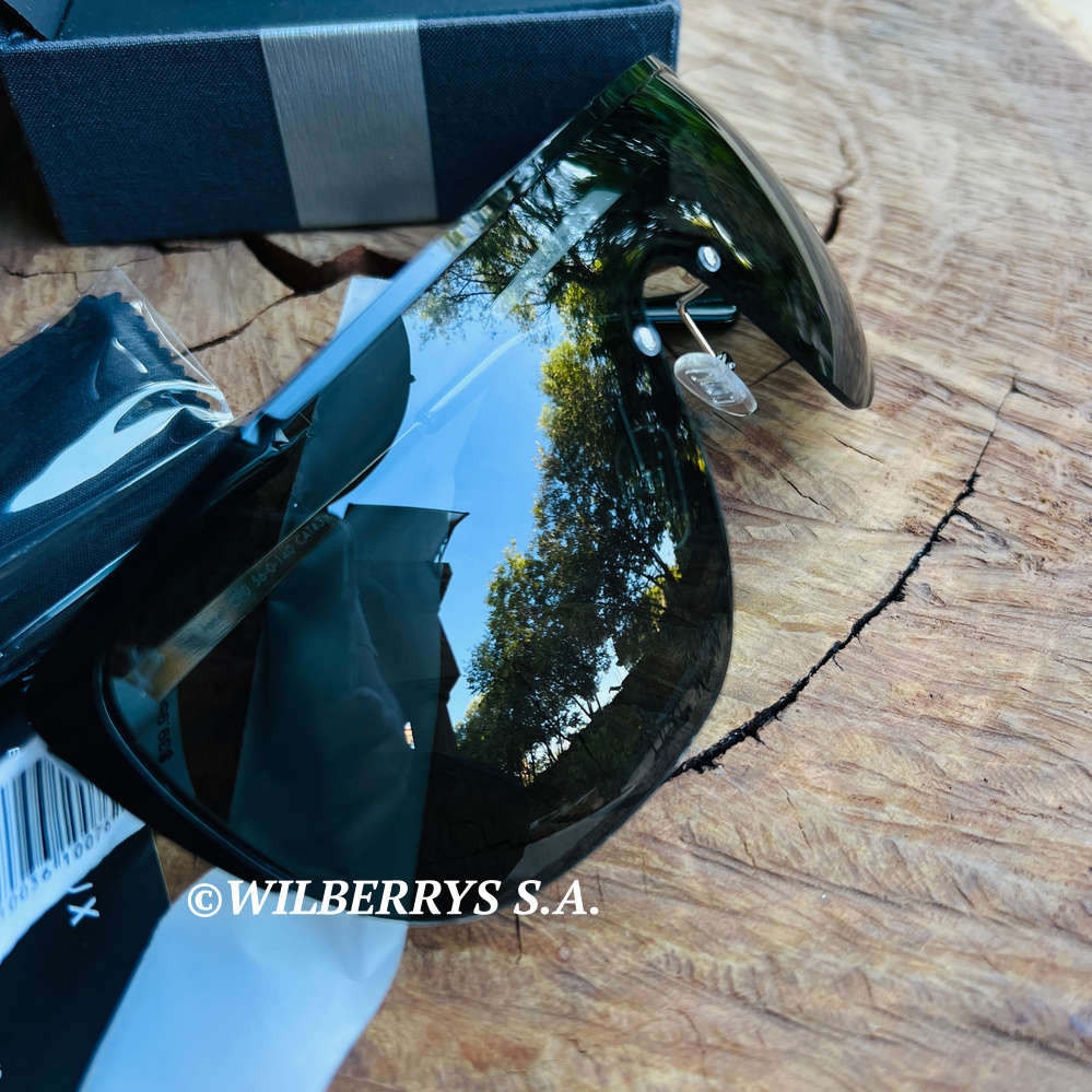 must see!! PRIVE REVAUX JANET x Olivia Culpo / Caviar Black Oversized Shield Sunglasses *GENUINE*