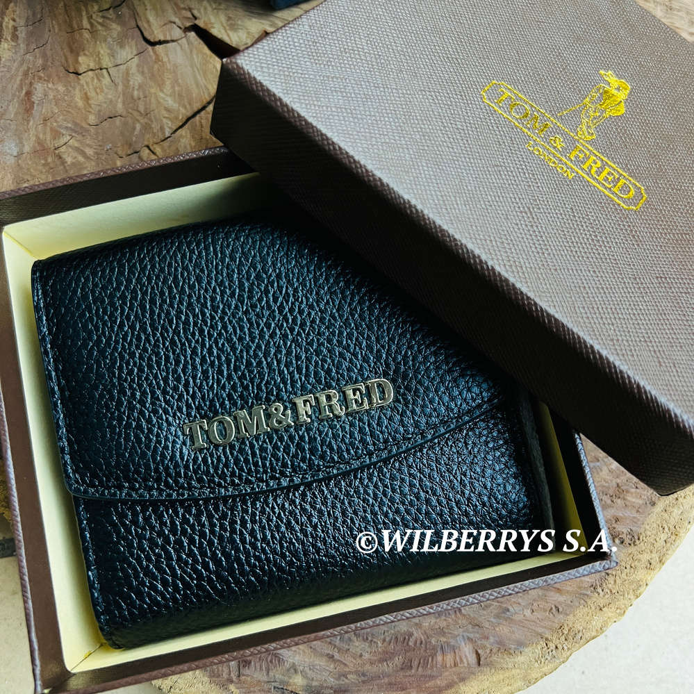 R30 shipping!! Retail: R3499.00 Tom and Fred London® Celtic Genuine Leather Purse BLACK -- NEW
