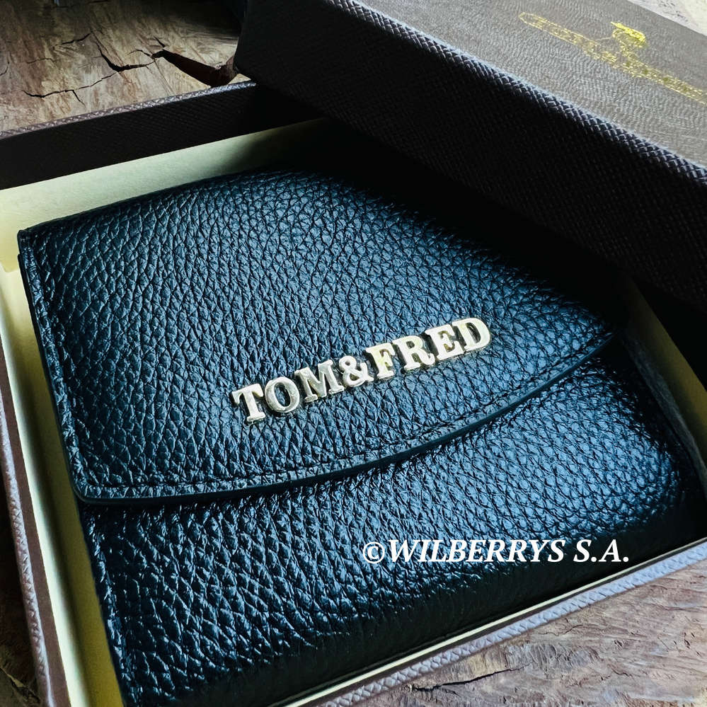 R30 shipping!! Retail: R3499.00 Tom and Fred London® Celtic Genuine Leather Purse BLACK -- NEW