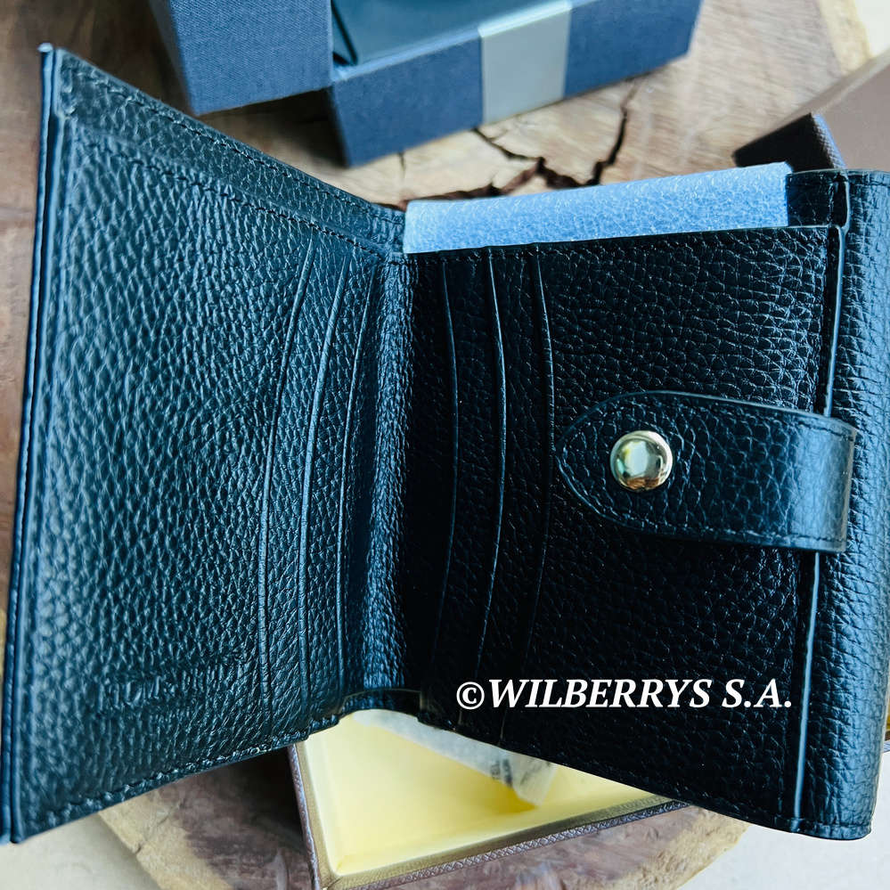 R30 shipping!! Retail: R3499.00 Tom and Fred London® Celtic Genuine Leather Purse BLACK -- NEW