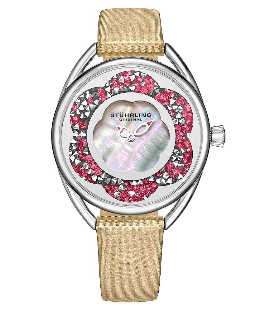 must see!! R6,999.00 STUHRLING ORIGINAL® Women`s FLORAL BLING Watch BRAND NEW