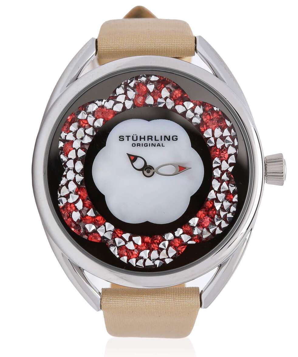 must see!! R6,999.00 STUHRLING ORIGINAL® Women`s FLORAL BLING Watch BRAND NEW