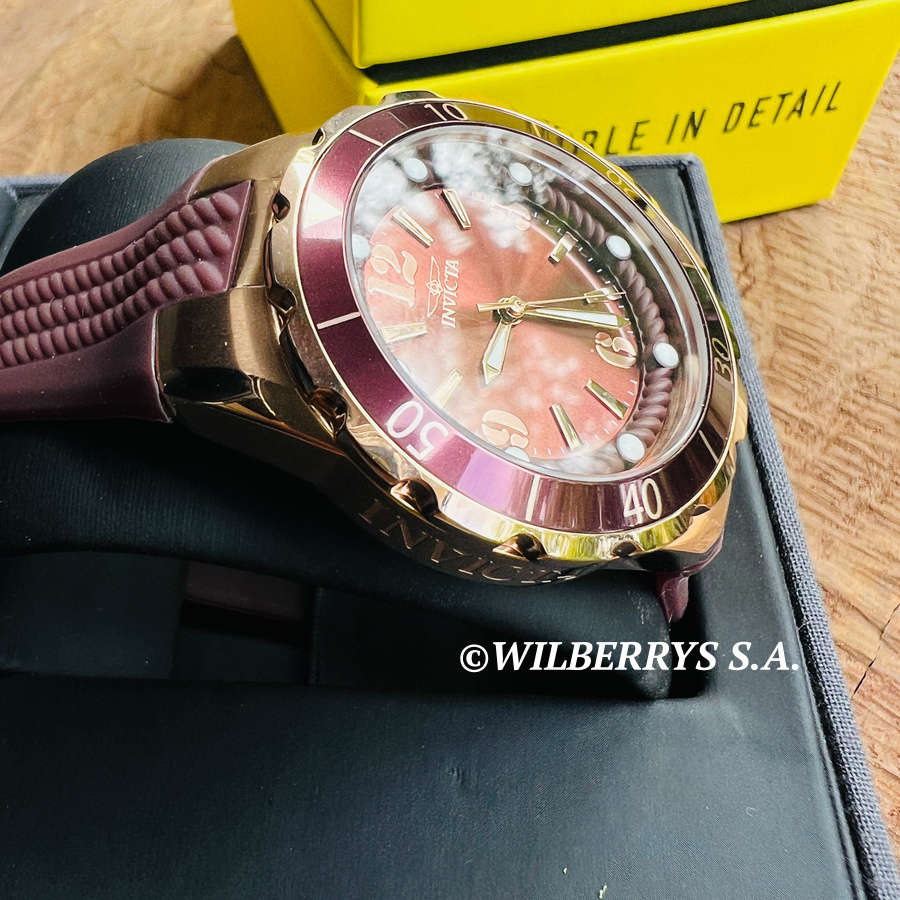 **beautiful** R5,999.00 INVICTA Women`s Brown Rose Gold Silicone Watch BRAND NEW