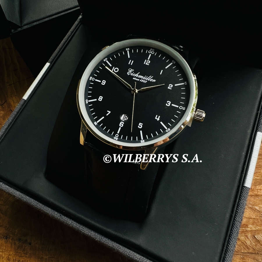 rrp R4,000.00 EICHMULLER GERMANY since 1950 Men`s Classic 40mm Easy Read Watch Genuine Leather Watch