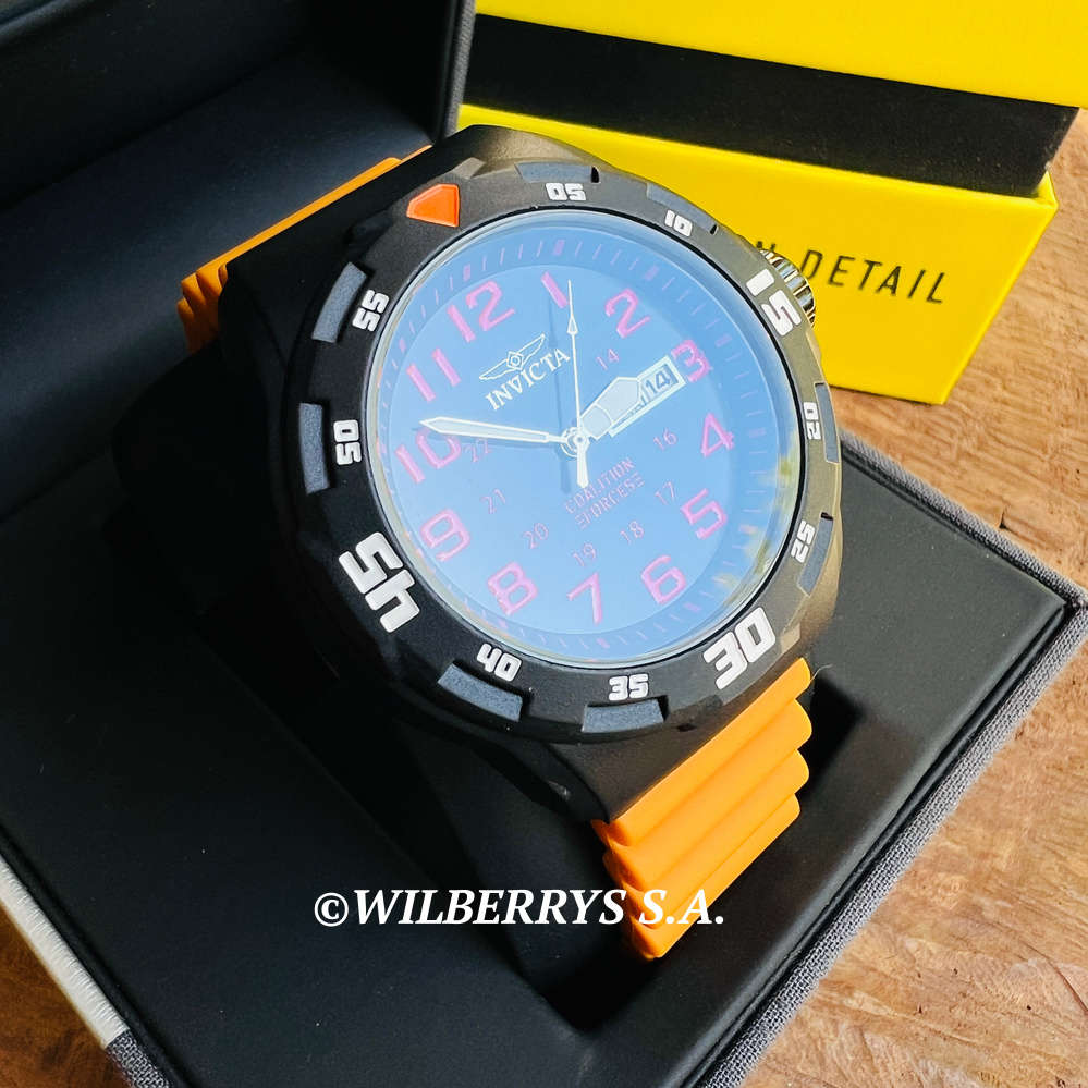wow!! rrp R5,999.00 INVICTA MEN`S Military Coalition Force Orange ABS 45mm Watch BRAND NEW