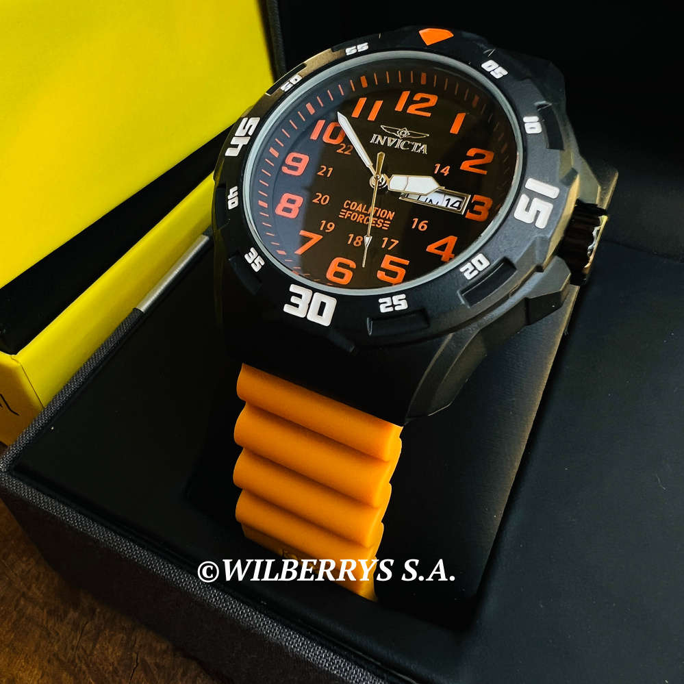 wow!! rrp R5,999.00 INVICTA MEN`S Military Coalition Force Orange ABS 45mm Watch BRAND NEW