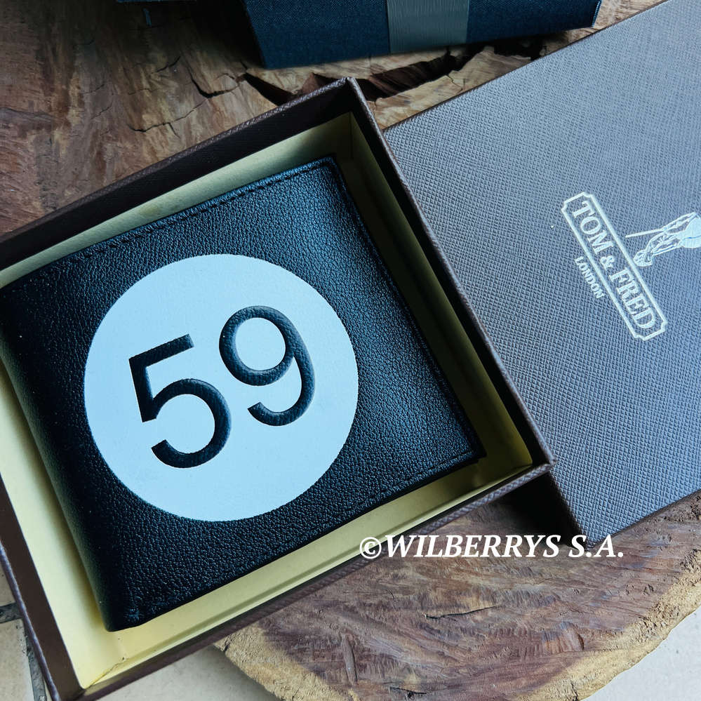 TOM & FRED London® British Racing Tribute Wallet BLACK LEATHER