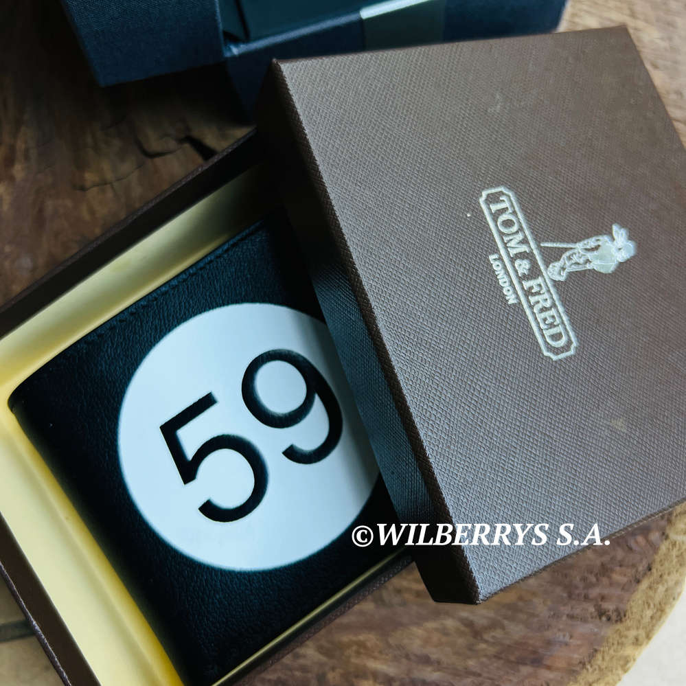 TOM & FRED London® British Racing Tribute Wallet BLACK LEATHER