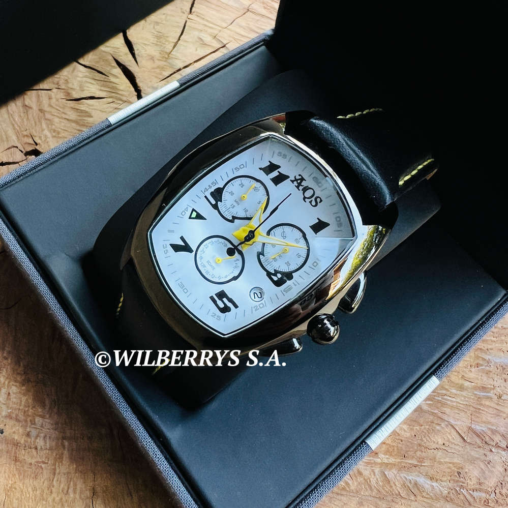 Retail: R10,300.00 AQUASWISS Men`s Ice Pyramid Watch with Black Leather Black Ionic Case Prism Glass