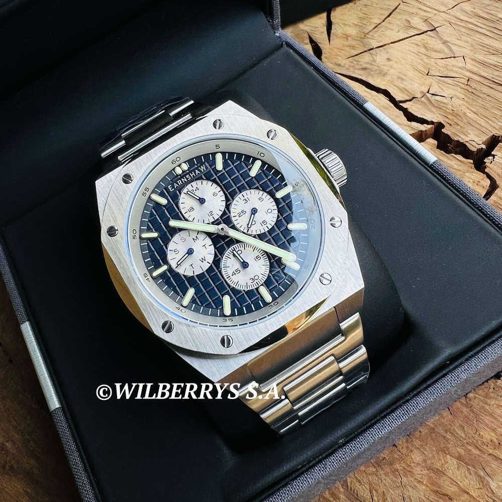 ***must see*** rrp: R7,500.00 THOMAS EARNSHAW ELITIST PANDA STEEL CHRONO LIMITED EDITION WATCH NEW