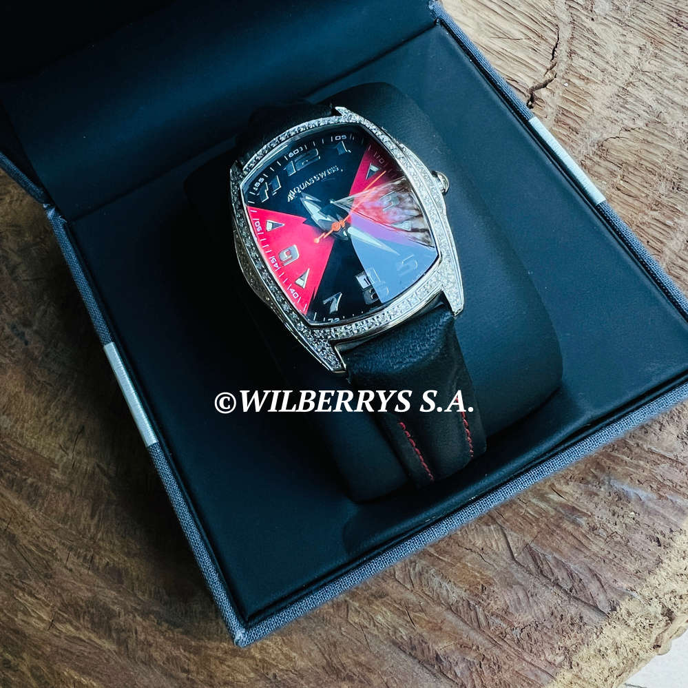 Retail: R13,300.00 AQUASWISS Women`s 0.65ctw carat Ice Pyramid Watch Case Prism Glass BRAND NEW