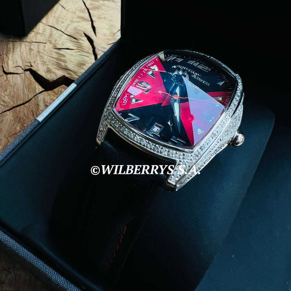 Retail: R13,300.00 AQUASWISS Women`s 0.65ctw carat Ice Pyramid Watch Case Prism Glass BRAND NEW