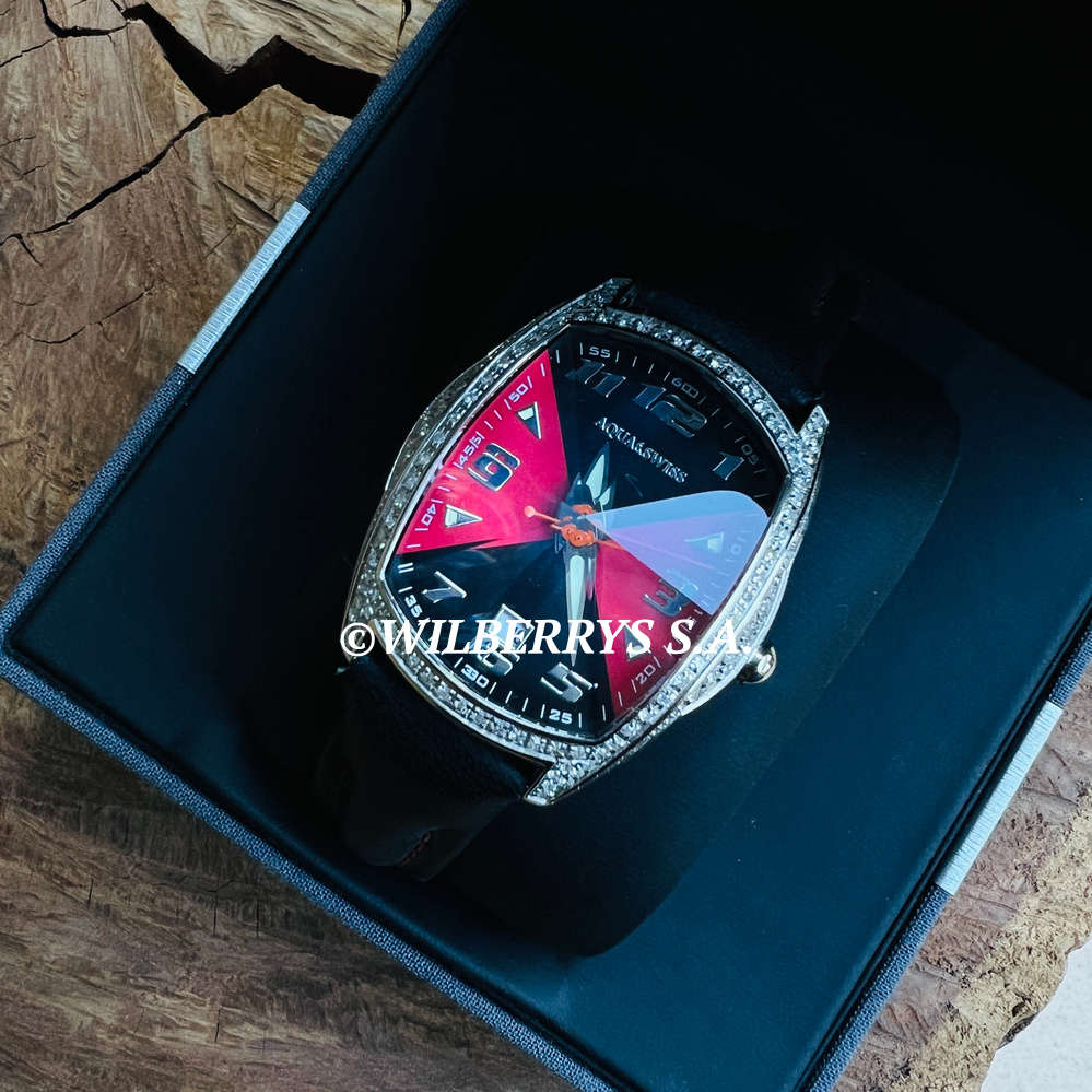 Retail: R13,300.00 AQUASWISS Women`s 0.65ctw carat Ice Pyramid Watch Case Prism Glass BRAND NEW