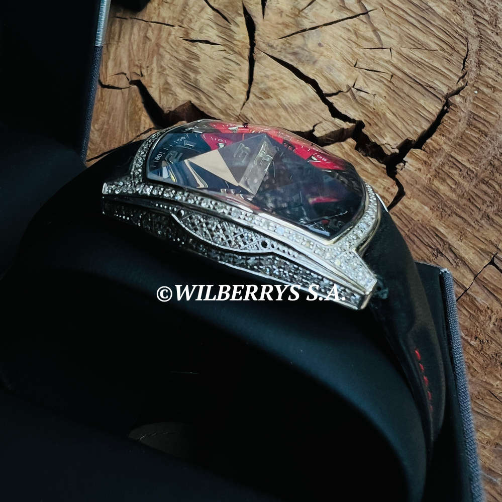 Retail: R13,300.00 AQUASWISS Women`s 0.65ctw carat Ice Pyramid Watch Case Prism Glass BRAND NEW