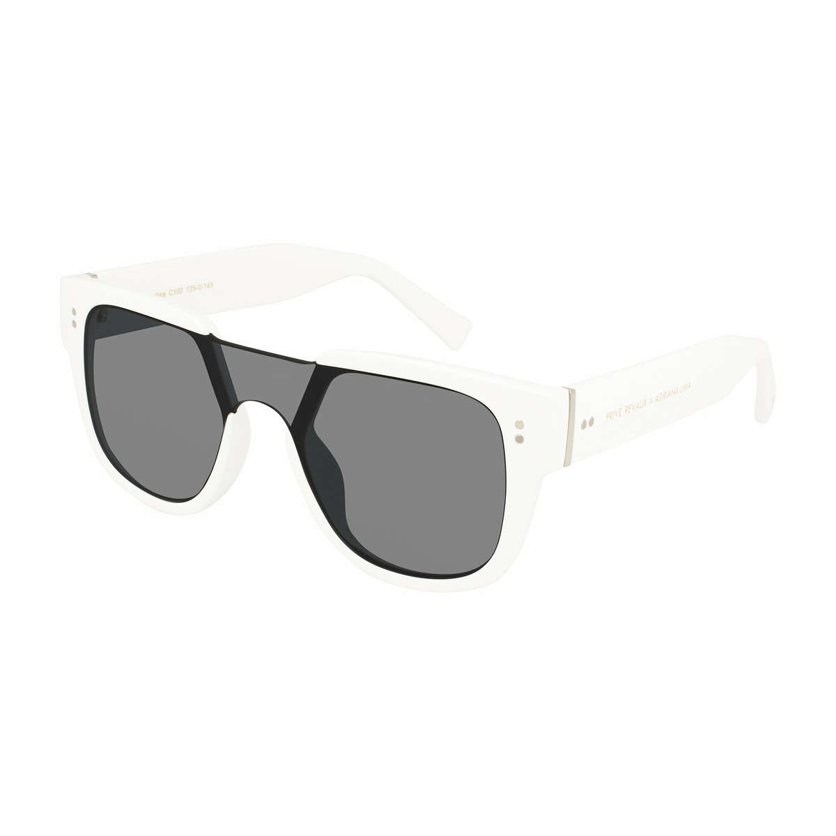 must see!! PRIVE REVAUX LOVE VALENTINA x Adriana Lima - Splash White Sunglasses 100% GENUINE