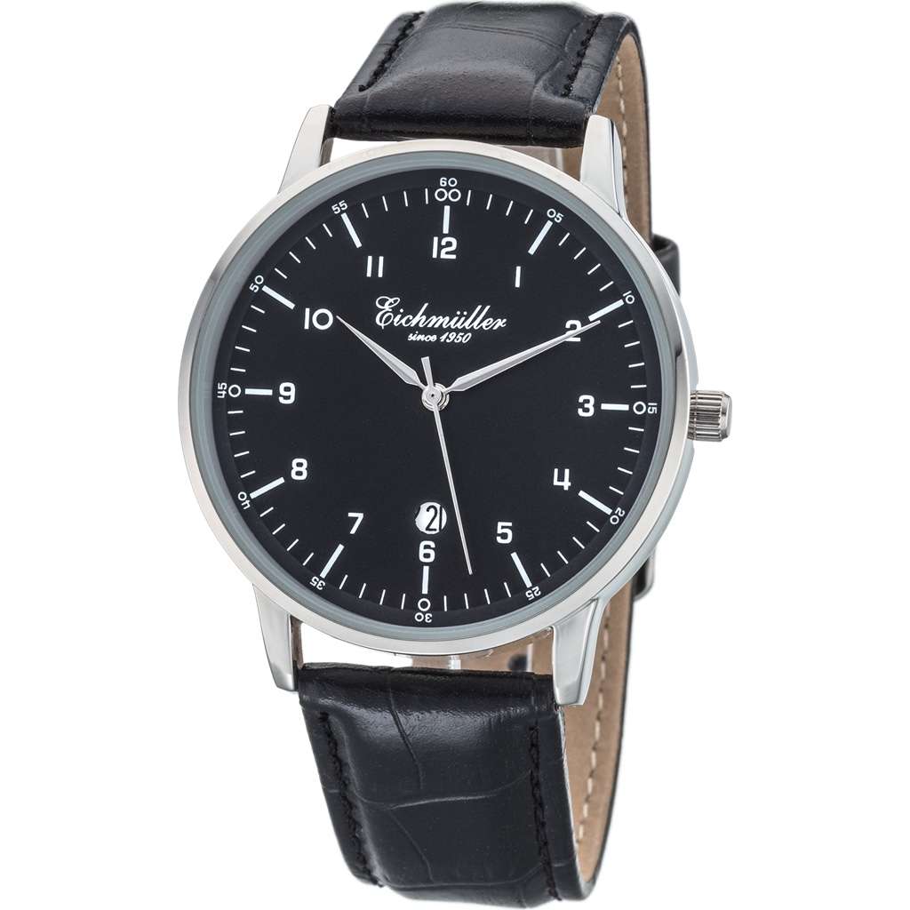 rrp R4,000.00 EICHMULLER GERMANY since 1950 Men`s Classic 40mm Easy Read Watch Genuine Leather Watch