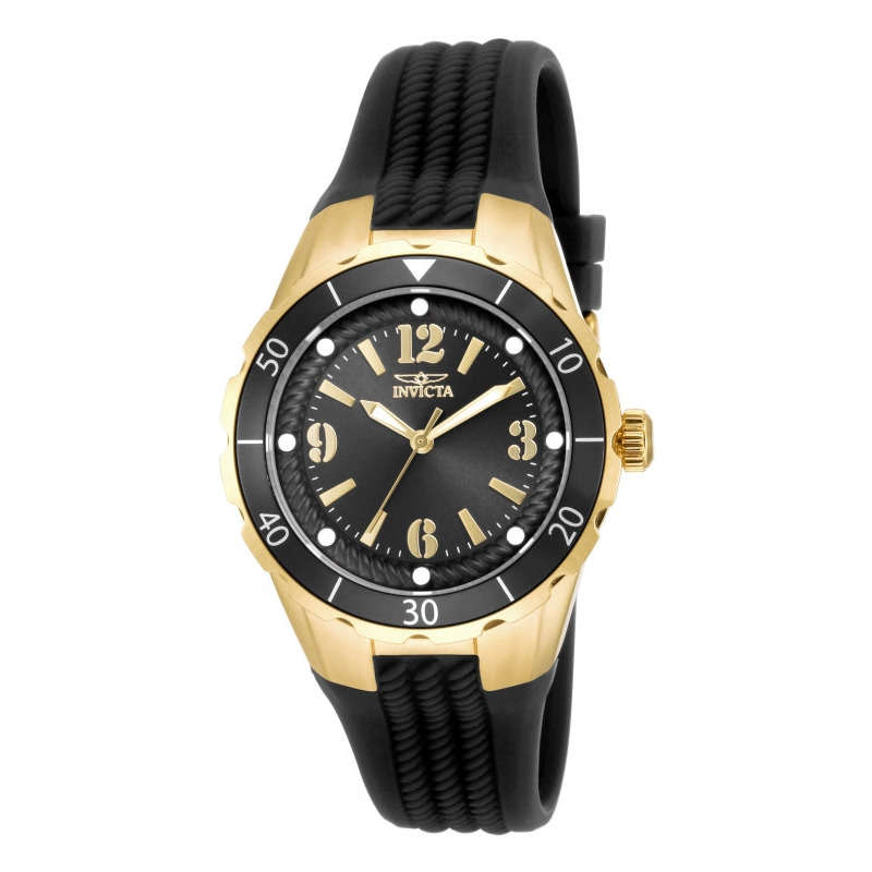 **beautiful** R5,999.00 INVICTA Women`s SPORT Black / Gold Silicone Watch BRAND NEW