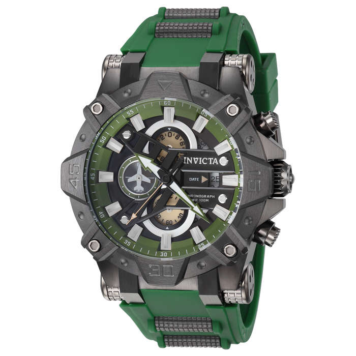 wow!! rrp R8,999.00 INVICTA Men`s Pilot DOOMSDAY II 52mm Army Green/Black Chronograph Watch NEW