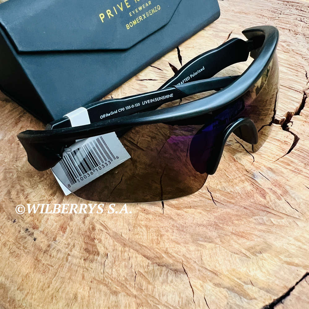 MUST HAVE!! PRIVE REVAUX Men`s OFF THE GRID / CAVIAR BLACK POLARIZED Sunglasses **100% AUTHENTIC**