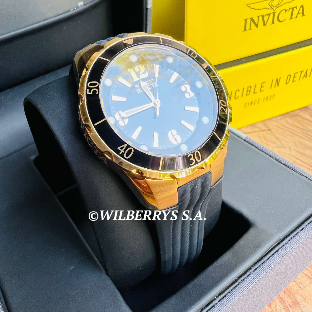 **beautiful** R5,999.00 INVICTA Women`s SPORT Black / Gold Silicone Watch BRAND NEW