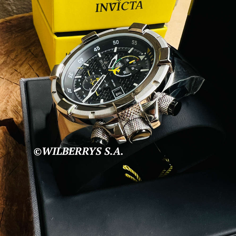 omg!! rrp R7,999.00 INVICTA MEN`S FLIGHT INSTRUMENT 51mm BLACK / SILVER CARBON Watch BRAND NEW