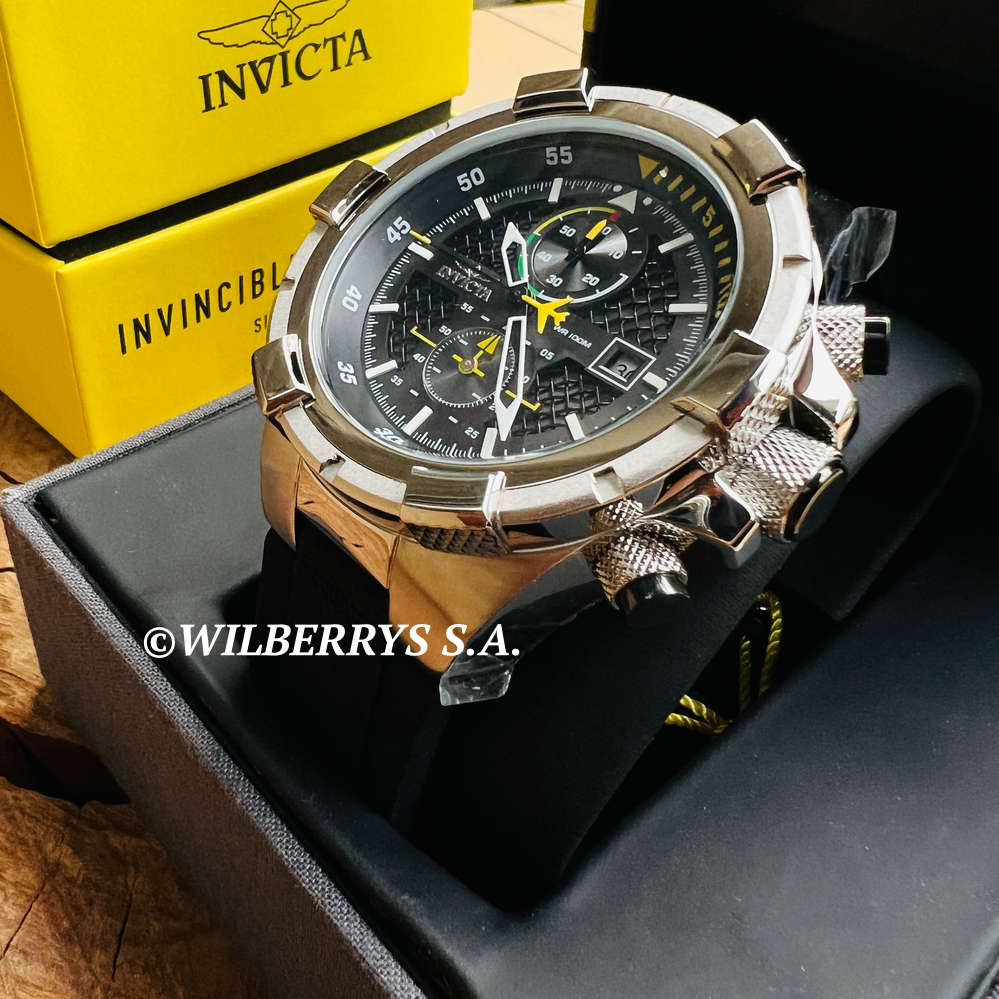 omg!! rrp R7,999.00 INVICTA MEN`S FLIGHT INSTRUMENT 51mm BLACK / SILVER CARBON Watch BRAND NEW