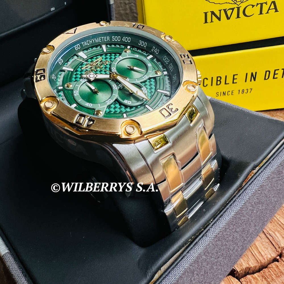 omg!! rrp R8,999.00 INVICTA MEN`S COLOSSUS MARSHALL 50mm GREEN CARBON Watch BRAND NEW