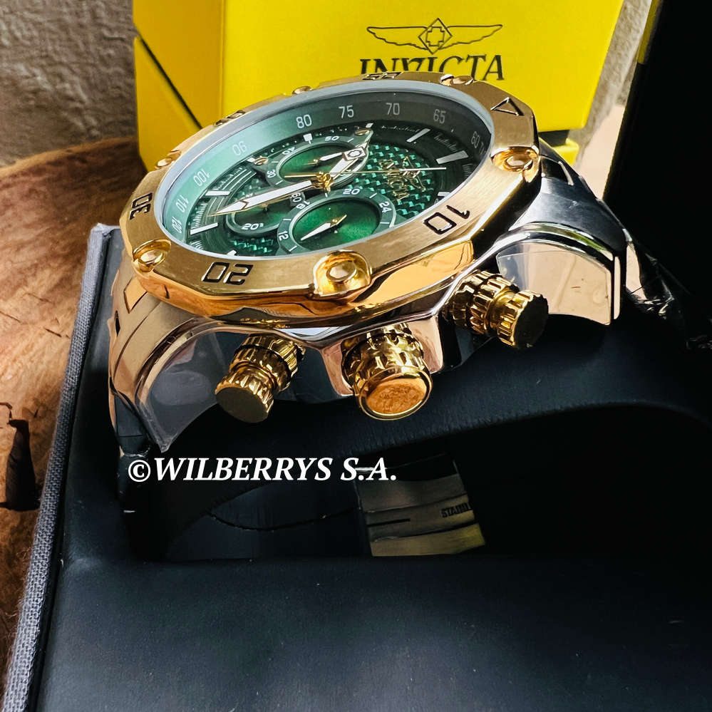 omg!! rrp R8,999.00 INVICTA MEN`S COLOSSUS MARSHALL 50mm GREEN CARBON Watch BRAND NEW